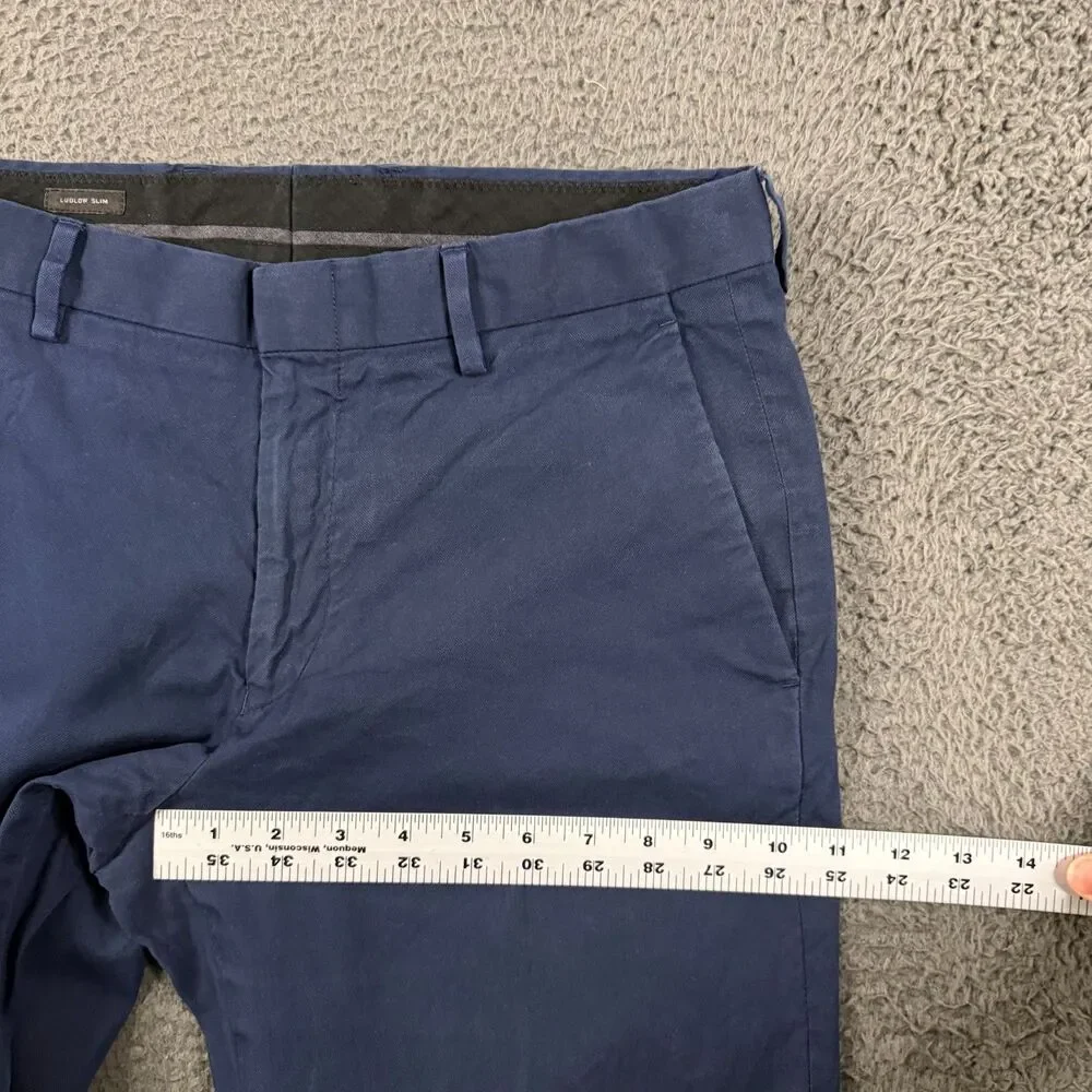 J Crew Pants Mens 30x30 Blue Ludlow Slim Fit Chino Carpini Cotton Preppy Casual